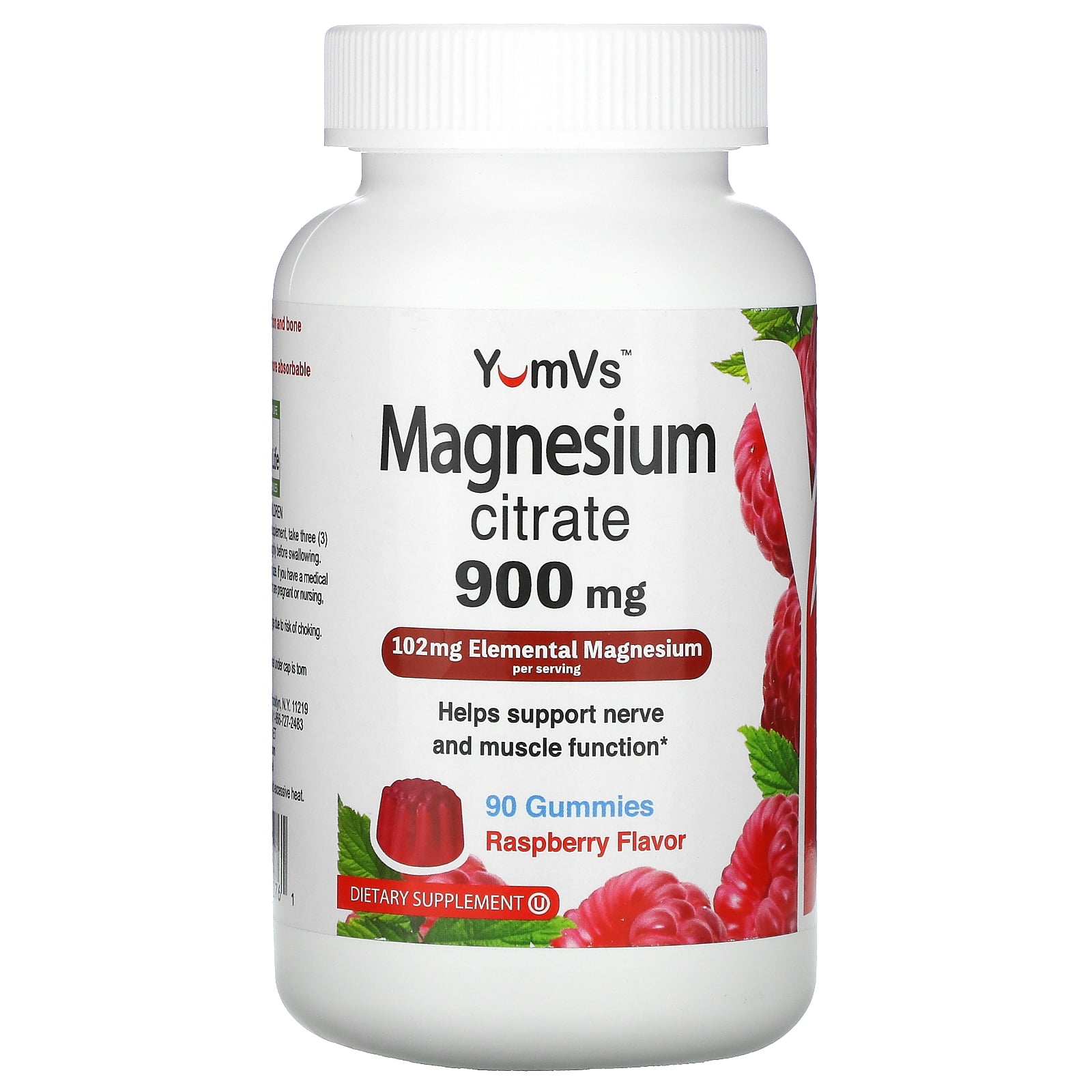 Magnesium Citrate Gummies by YumVs 900mg Magnesium Citrate (102mg of