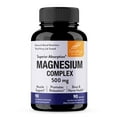 thumbnail image 1 of Magnesium Complex | 500 MG | High Absorption Formula | Muscle, Nerve, Bone, Relaxation and Heart Health Supplement | Gluten-Free, Soy-Free | 90 Capsules (3-Month Supply), 1 of 5