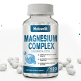 Magnesium Complex 500mg - Magnesium Citrate,Malate,Oxide,Taurate,Aspartate,Bisglycinate Chelate - Bone, Heart, Immune & Energy Support - 120 Capsules
