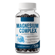 Magnesium Complex 500mg for Bone, Muscle, Heart, Immune & Energy Support - 120 Capsules, Magnesium Supplement
