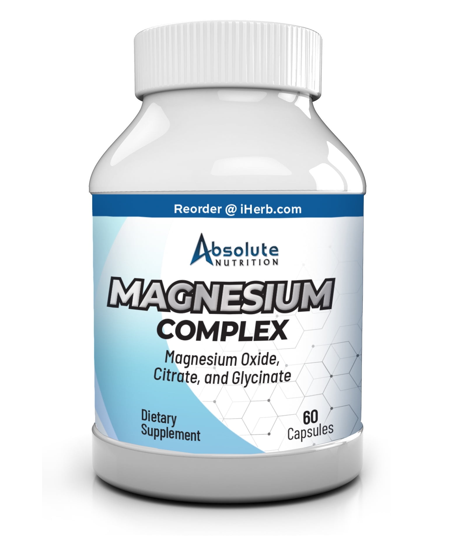Magnesium Complex Capsules – 60ct – Oxide, Citrate & Glycinate Blend – Supports Sleep, Stress Relief, Muscle & Nerve Health