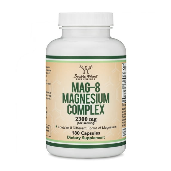 Magnesium Complex (MAG-8), Supports Sleep, 180 Capsules, Double Wood Supplements