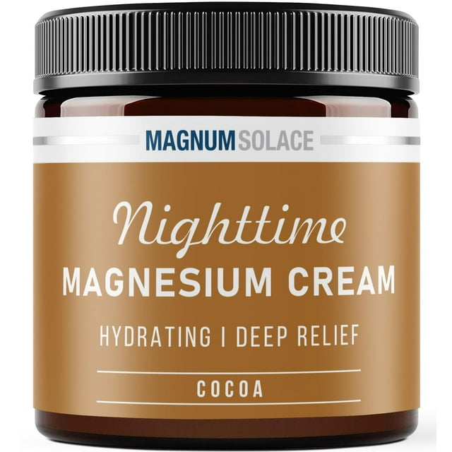 Magnesium Cream for Leg Pain Cocoa Restless Legs Calming Creme by MagnumSolace