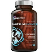 OmniBiotics Magnesium Glycinate Supplement   with 100% Pure Albion TRAACS Bisglycinate Chelate for Sleep, Muscle, Nerve & Heart Health   120 Vegan Capsules
