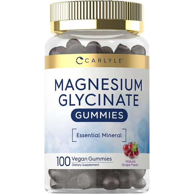 Magnesium Glycinate 100 Vegan Gummies by Carlyle