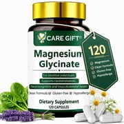 Magnesium Glycinate 120mg | Highly Absorbable, Plant-Based & Gluten-Free | Supplement to Support Stress Relief, Sleep, Heart Health, Nerves, Muscles, and Metabolism | 120 Capsules | 4 Month Supply