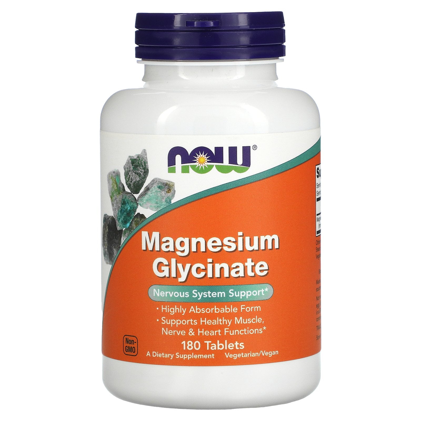 Magnesium Glycinate, 180 Tablets, NOW Foods