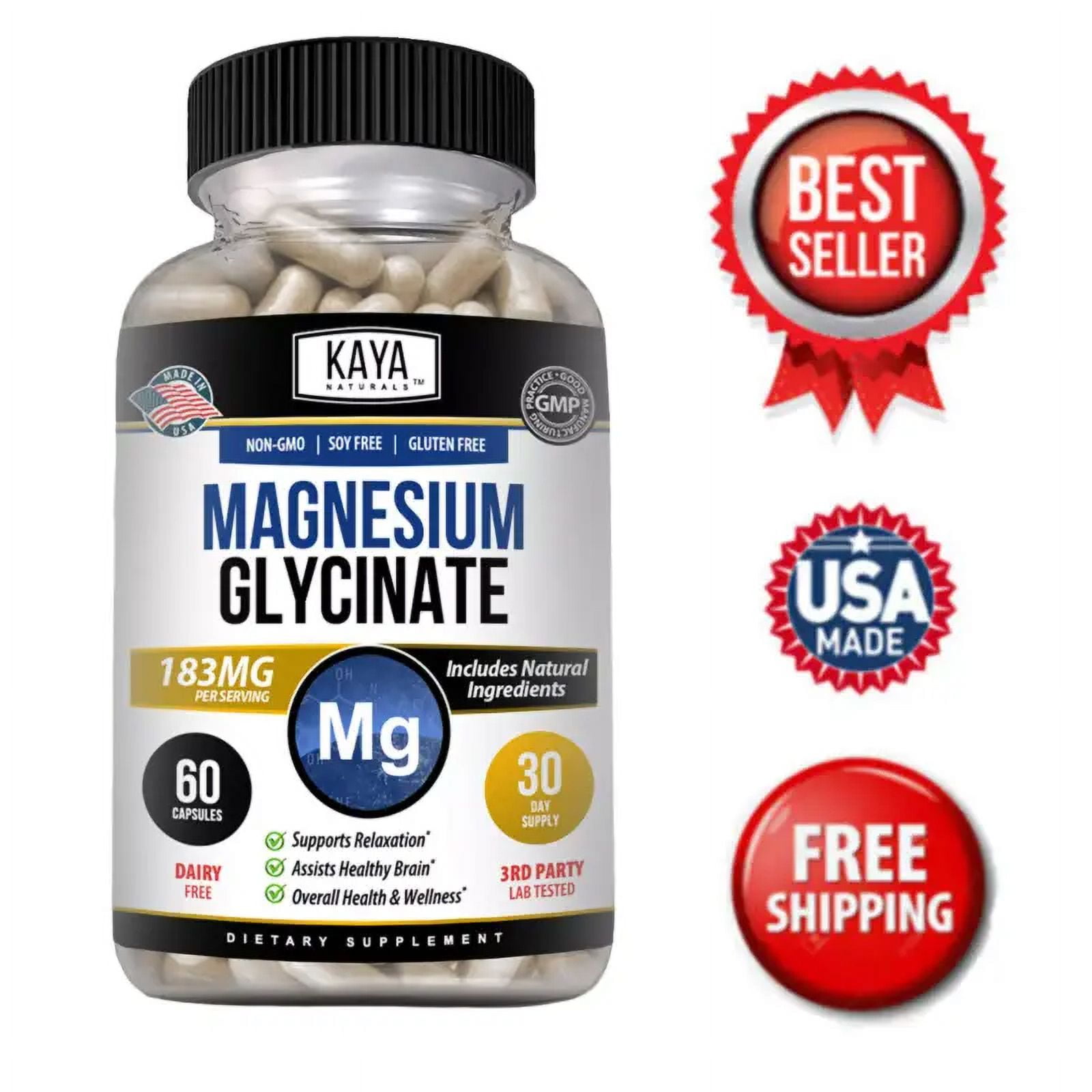 AnzeigeMagnesium Glycinate | Kostenloser Versand Ab 55