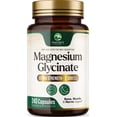 thumbnail image 1 of Magnesium Glycinate 2000mg Per Serving - Chelated Magnesium Supplement for High Absorption Supplement - Muscle & Heart Health Support - Easy on Stomach Non-GMO Vegan, USA Bottled - 240 Capsules, 1 of 9
