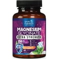 thumbnail image 1 of Magnesium Glycinate 250mg - 100% Chelated Magnesium for Max Absorption - Sleep Support, Muscle, Nerves, Bone & Heart Health Support, Best Mag Supplement, Vegan Non-GMO, 3rd Party Tested - 60 Tablets, 1 of 10