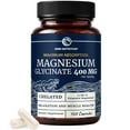 thumbnail image 1 of High Absorption Chelated Magnesium Glycinate Capsules, 400 mg, Flavorless, 120 Ct, 1 of 13