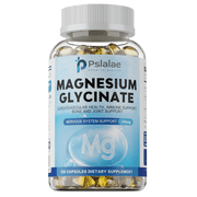 Magnesium Glycinate 500mg - Heart, Bones, Brain and Nervous System Support, Improve Sleep - 120 Capsules