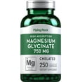 thumbnail image 1 of Magnesium Glycinate 665 mg | 250 Capsules | Buffered Formula | By Piping Rock, 1 of 7
