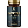 thumbnail image 1 of Magnesium Glycinate Supplement 250mg - 100% Chelated & Purified - to Support Sleep, Heart Health, Muscles, & Bone Strength - Best Absorption Magnesium Glycinate Capsules, Bottled in USA - 180 Tablets, 1 of 8