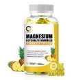 thumbnail image 1 of Magnesium Glycinate Gummies 500mg Promote Bone Health,Reduce Muscle Cramps,60 Gummies Pineapple Flavor, 1 of 8