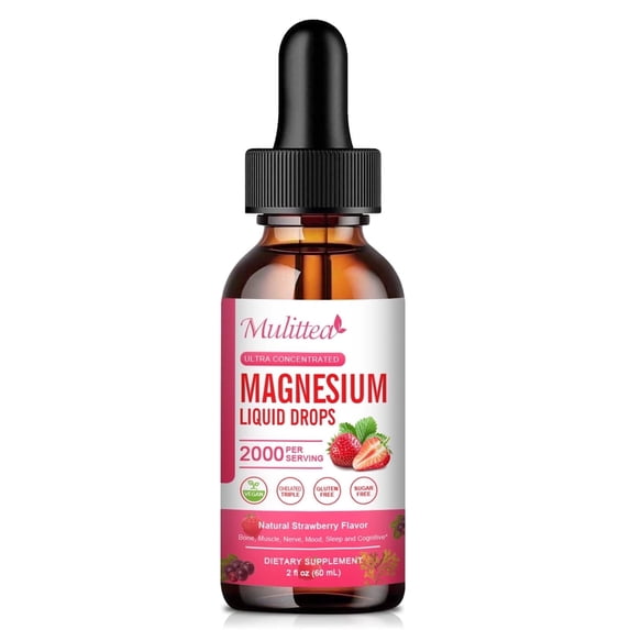 Magnesium Glycinate Liquid Drop, for Relaxation, Muscle & Sleep Support, 2 fl oz