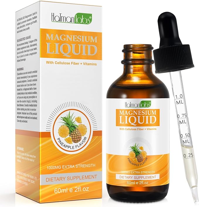 Magnesium Glycinate Liquid Drops,1000mg Liquid Magnesium Complex with