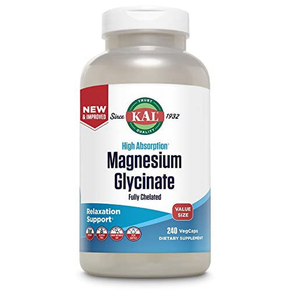 Magnesium Glycinate, New & Improved Fully Chelated High Absorption