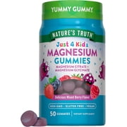 Magnesium Gummies | 50 Count | For Kids | Mixed Berry Flavor | by Nature's Truth
