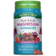 Magnesium Gummies | 50 Count | For Kids | Mixed Berry Flavor | by Natures Truth