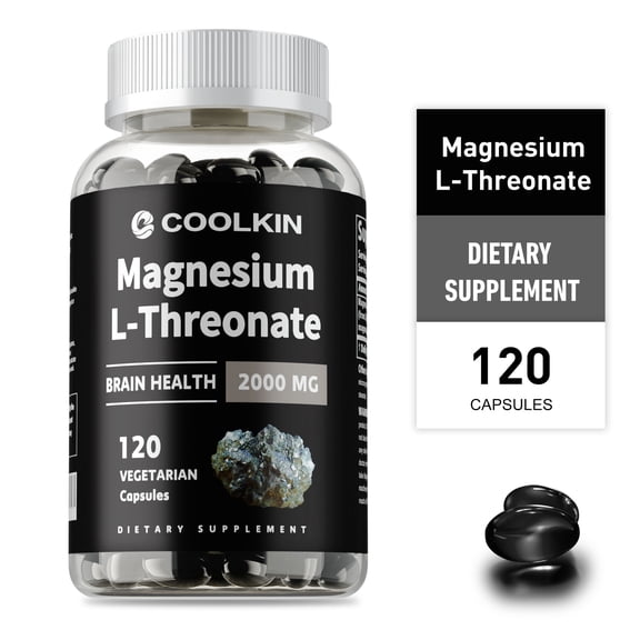 Magnesium L-Threonate 2000mg - High Absorption, Boosts Brain Health, Memory & Focus - 120 Capsules