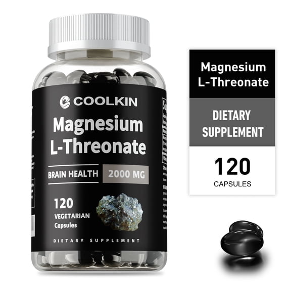 Magnesium L-Threonate 2000mg - High Absorption, Boosts Brain Health, Memory & Focus - 120 Capsules