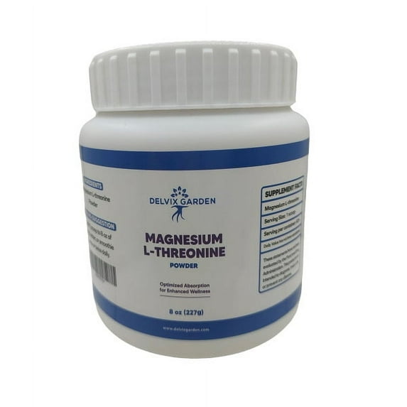 Magnesium L-Threonate Powder – 8 Oz High Absorption Supplement for Brain & Memory Health
