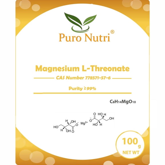 Magnesium L-Threonate Supplement Powder High Purity 98% Factory Wholesale