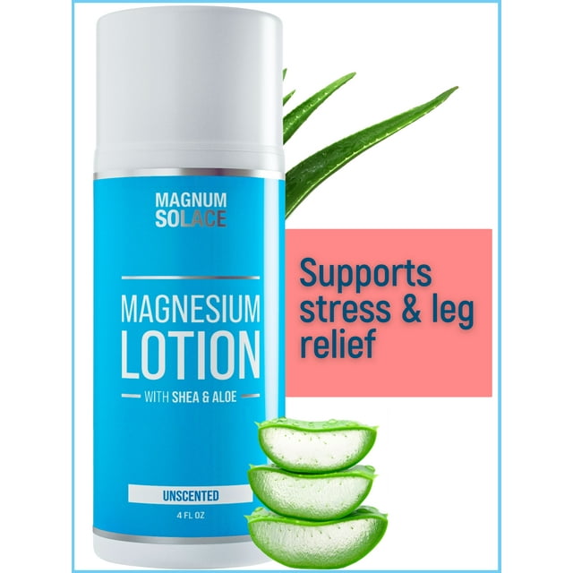 Magnesium Lotion with Aloe Vera, Shea Butter, Coconut Oil for Muscle