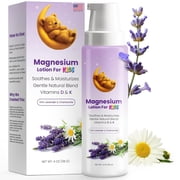 Magnesium Lotion for Kids | Magnesium Lotion for Sleep | Calming Bedtime Moisturizer with Lavender & Chamomile