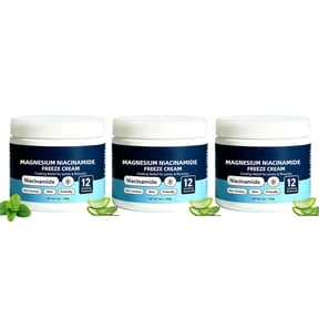 Magnesium Niacinamide Freeze Cream Cooling Body Cream with 12 Botanicals, Non-Greasy Fast-Absorbing (3PCS)