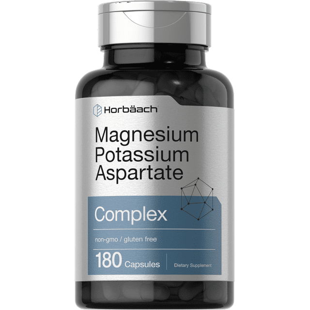 Magnesium Potassium Aspartate Complex 180 Capsules by Horbaach