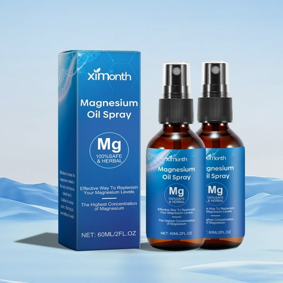 Magnesium Spray, Magnesium Oil for Feet, Pure Magnesium Oil Spray Organic 2 FL OZ, Natural Magnesium Spray, Post-workout Natural Refresher, Foot Magnesium Oil Easy to Absorb and Use