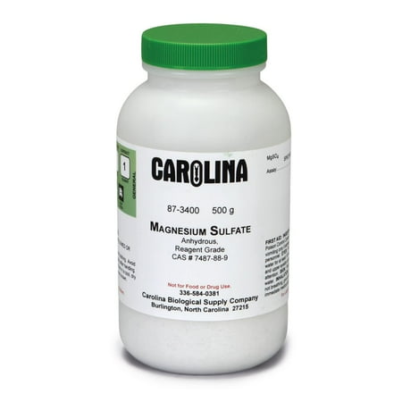 Magnesium Sulfate, Anhydrous Powder, Reagent Grade, 500 G