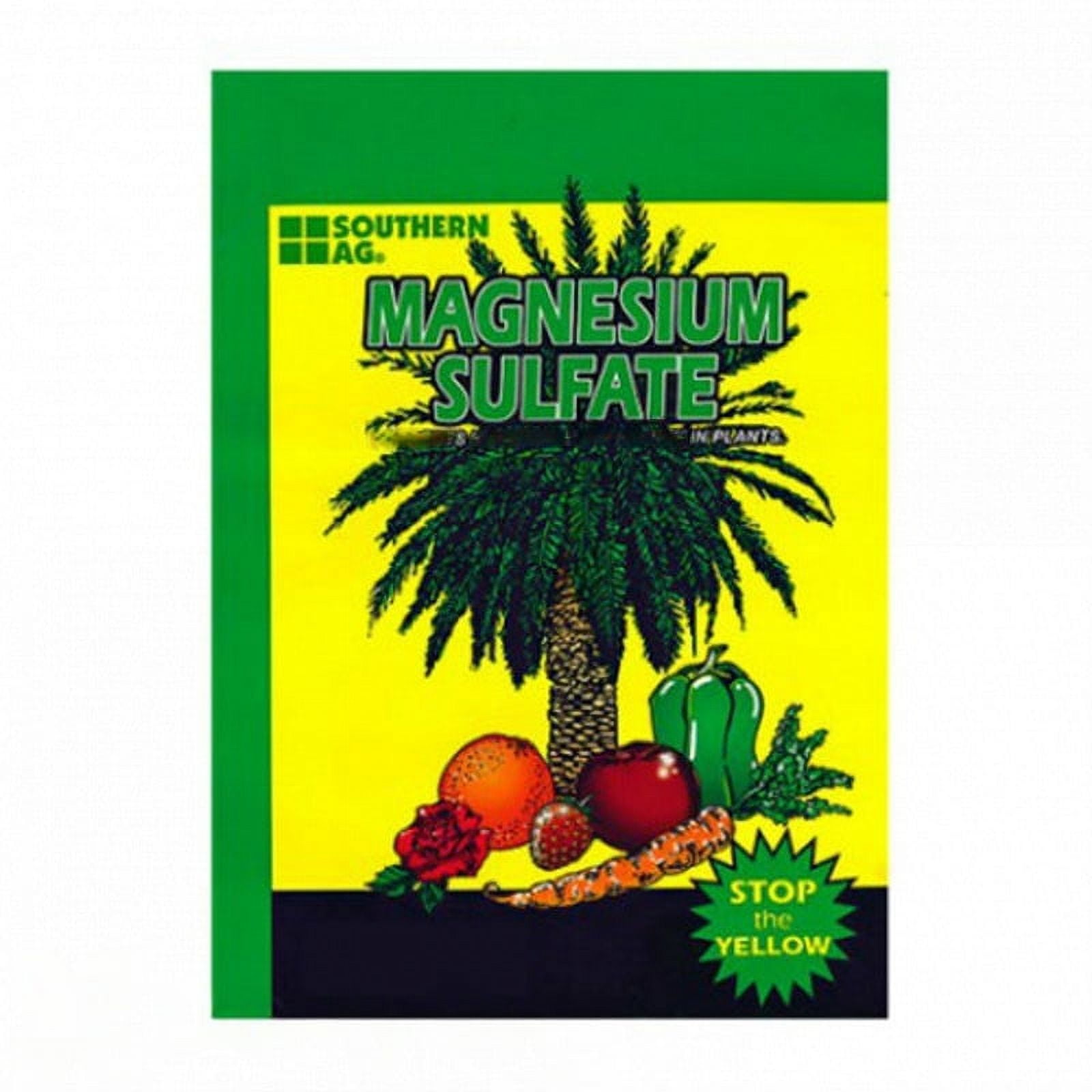 Magnesium Sulfate Fertilizer - Prevents and Cures Magnesium Deficiency - 5 lb Bag by Southern Ag