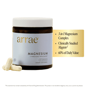 Arrae Magnesium Supplement for Sleep, Stress Relief & Focus - 90 Capsules: Vegan, Non-GMO, Gluten-Free