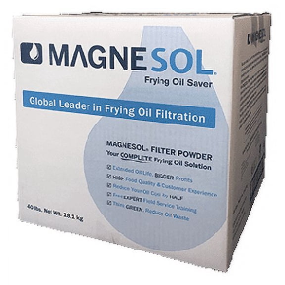 Magnesol Fryer Filter Powder by Dallas Group, Deep Fryer FryPowder, Save Fryer Oil, Extend Oil Life, Fry Oil Filtration, (1x40lb)