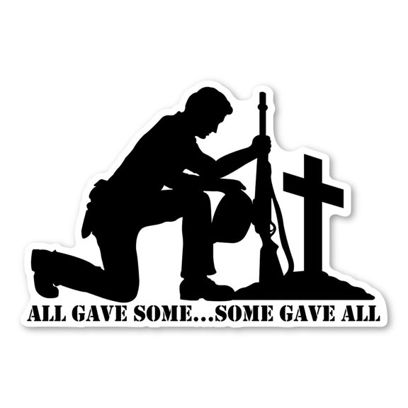 Magnet America All Gave Some...Some Gave All Magnet: Car Magnet, 6.5" x 4.375, 1 Pack