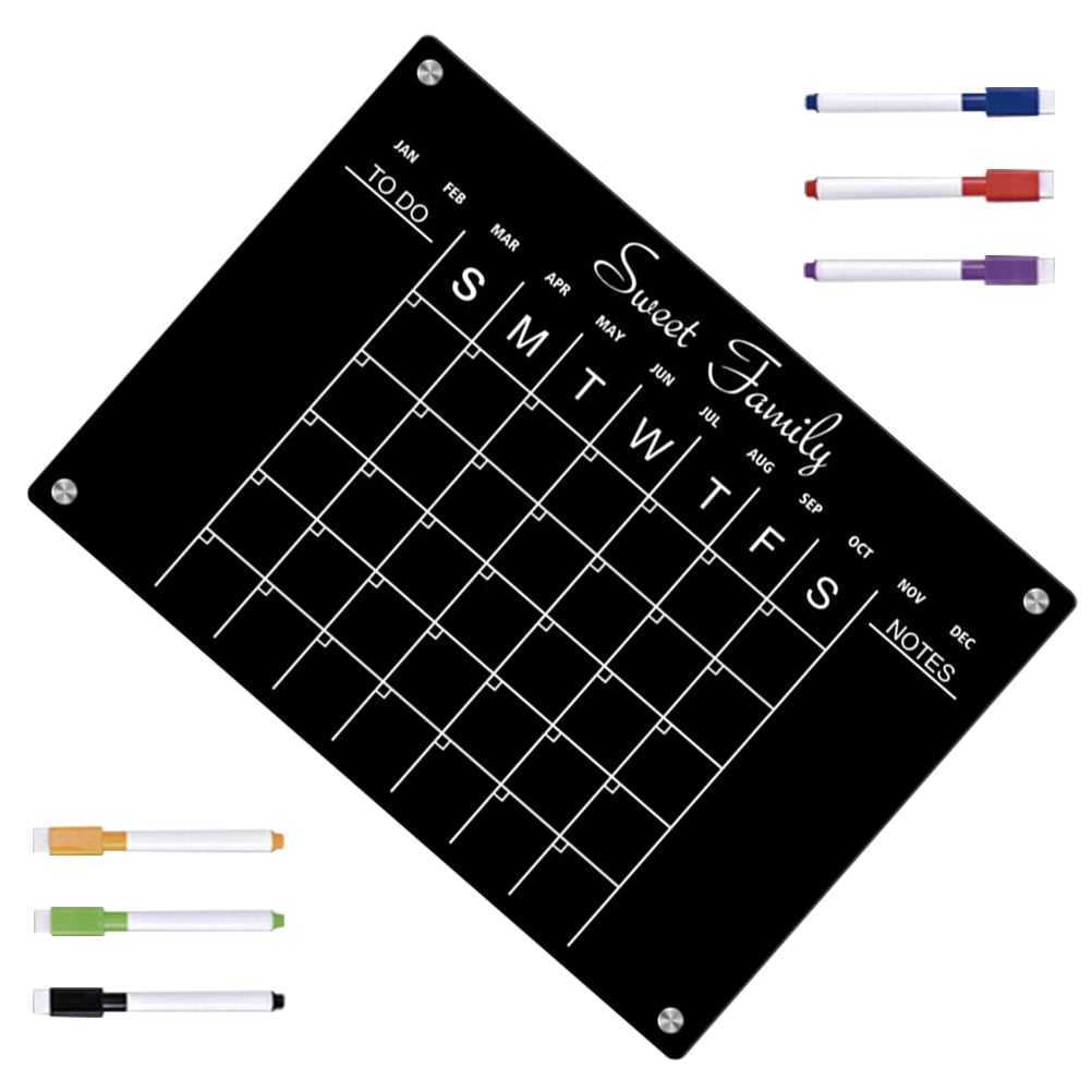 Board for Wall Fridge Acrylic White Dry Erase Small Refrigerator