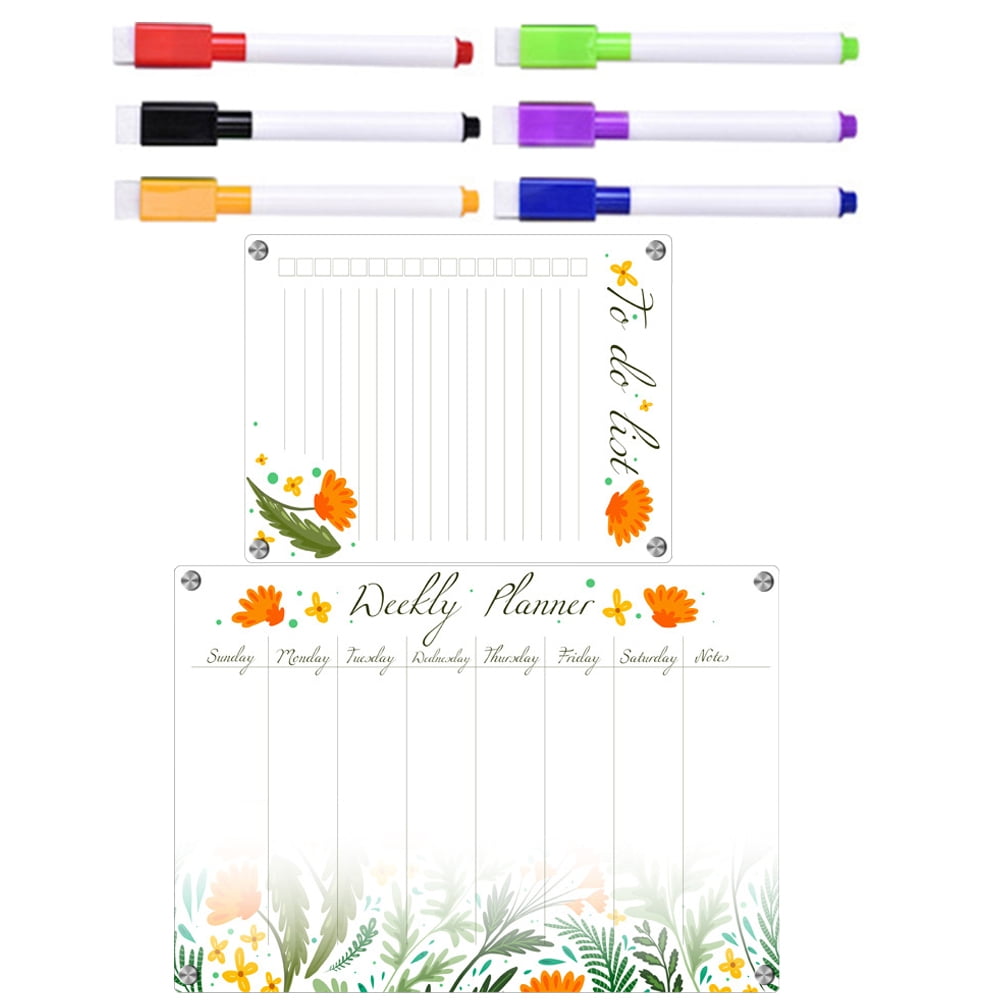 Fridge Calendar Message Board Weekly Planner Refrigerator