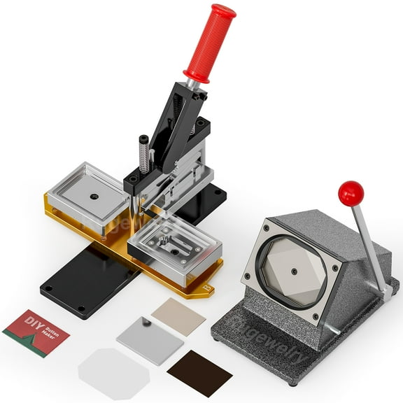Magnet Maker Machine Kit 2.5x3.5inch DIY Photo Magnet Making Machine+Paper Cutter+100 Sets Supplies