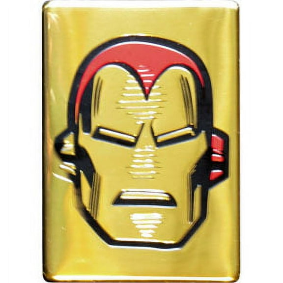 Magnet - Marvel - Iron Man - Metal Head on Gold New Toys Licensed m-mvl-0037-m
