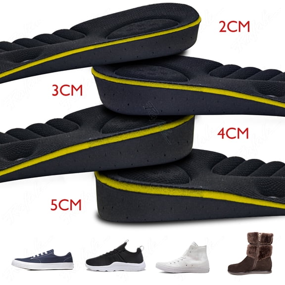 Magnet Massage Height Increase Insole 2/3/4/5cm Up Invisiable Heighten Insole Arch Support Men Women Shoe Sole Inserts Pad