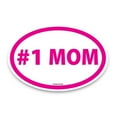 thumbnail image 1 of Magnet Me Up #1 Mom Pink Oval Magnet Decal, 4x6 I, Vinyl Automotive Magnet, 1 of 7