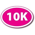 thumbnail image 1 of Magnet Me Up 10K Marathon Inverted Pink Oval Magnet Decal, 4x6 In, Vinyl Automotive Magnet, 1 of 3