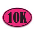 thumbnail image 1 of Magnet Me Up 10K Marathon Pink and Black Oval Magnet Decal, 4x6 In, Vinyl Automotive Magnet, 1 of 7