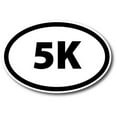thumbnail image 1 of Magnet Me Up 5K Marathon Black Oval Magnet Decal, 4x6 In, Vinyl Automotive Magnet, 1 of 3