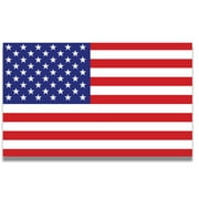 Magnet Me Up American Flag Vinyl Automotive Magnet, 3x5 in, Red, White, and Blue