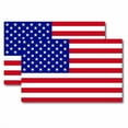 thumbnail image 1 of Magnet Me Up American Flag Vinyl Automotive Magnet Decal, 5x8 In, 2 PK, Red White, and Blue, 1 of 7