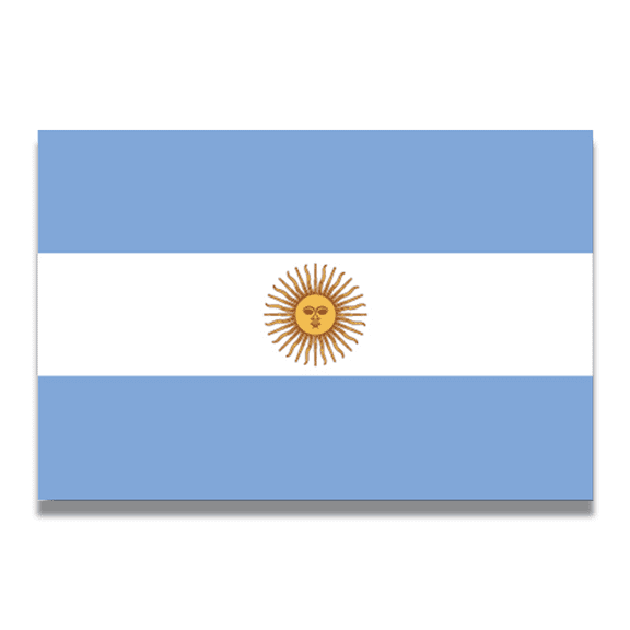 Magnet Me Up Argentina Argentinian Flag Vinyl Automotive Magnet Decal, 4x6 Inches